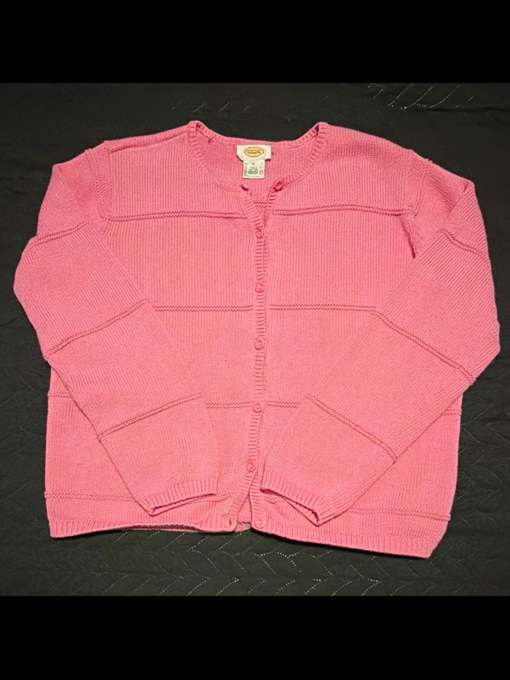 Talbots Pink Knit Button-Up Women's Cardigan